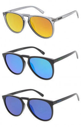 Picture of KUSH Oversized Horn Rimmed Mirror Lens Sunglasses