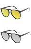 Picture of KUSH Oversized Horn Rimmed Mirror Lens Sunglasses