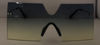 Picture of Oversize Rimless Thin Metal Frame Shield  Sunglasses 69mm