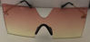 Picture of Oversize Rimless Thin Metal Frame Shield  Sunglasses 69mm