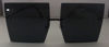 Picture of Square Color Tinted Lens Rimless Oversize Sunglasses