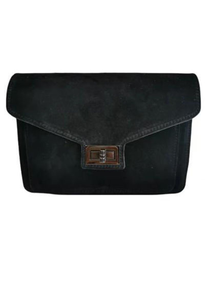 Picture of suede shoulder bag