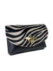 Picture of Pony skin clutch bag with bee closure